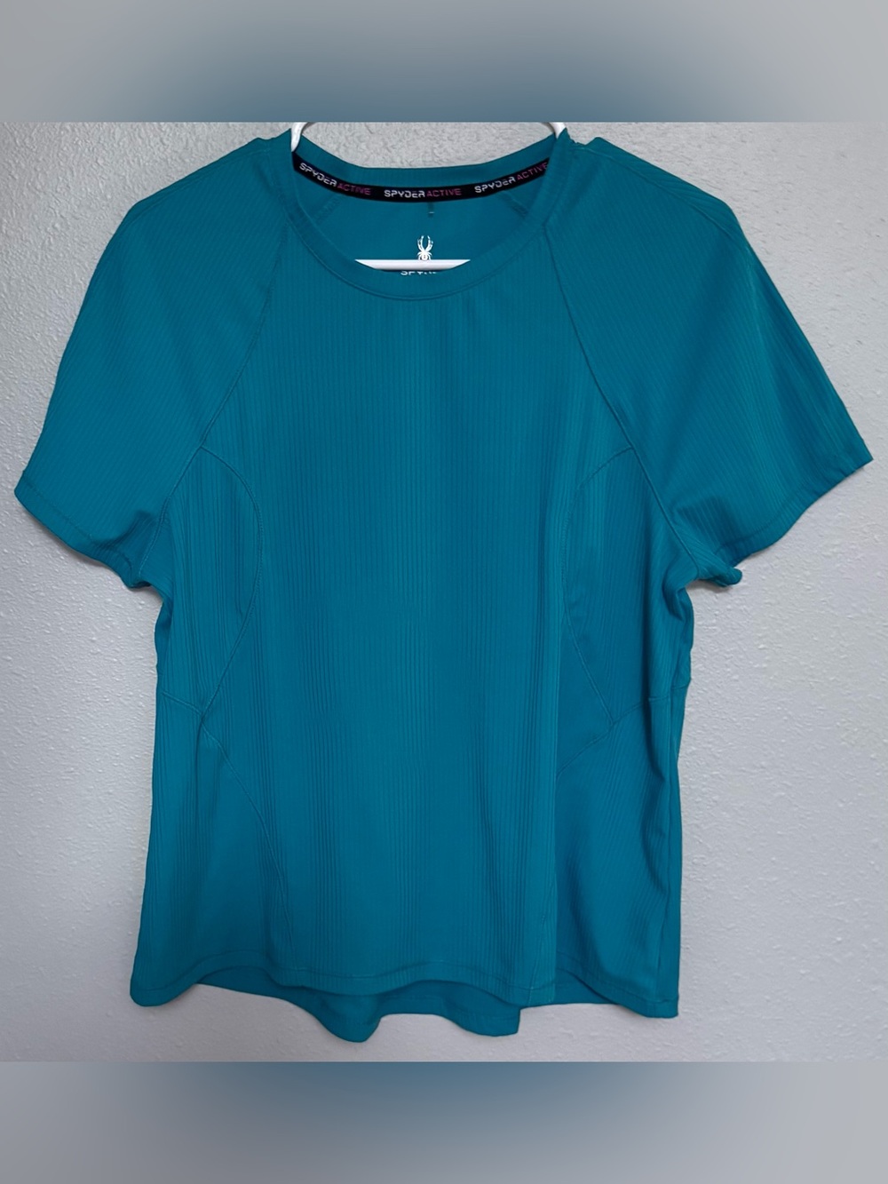 Spyder Women's Teal Short Sleeve Athletic Tee